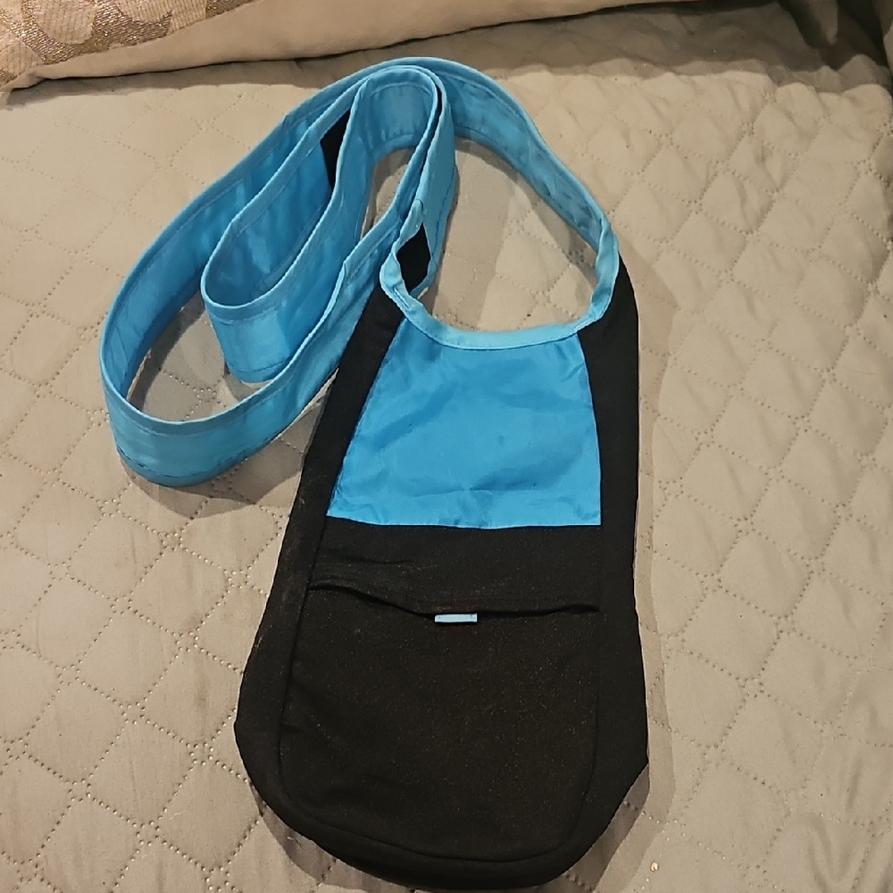 Black and Blue Crossbody Bag